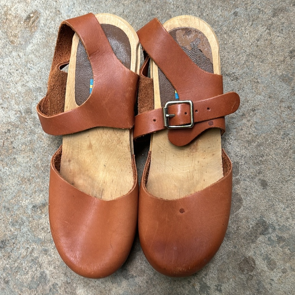 MIA Abba Clog in Luggage Leather Size 36 - Picture 9 of 14